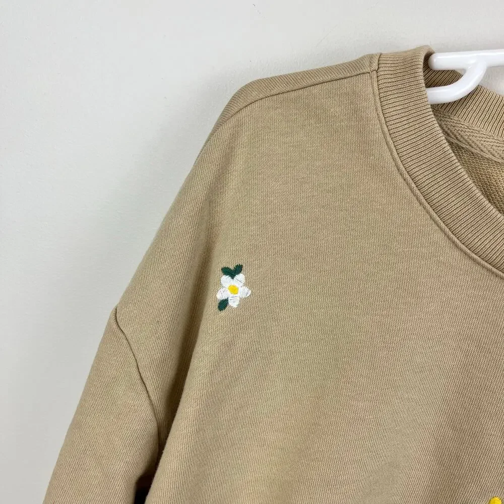 Gap Kids Graphic Sweatshirt Ditsy Multi Floral M 8